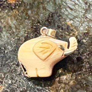 Elephant ivory, and 14 karat gold Pendant vintage